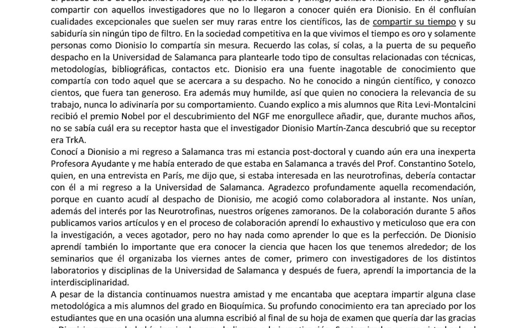 Despedida de Dionisio Martín-Zanca